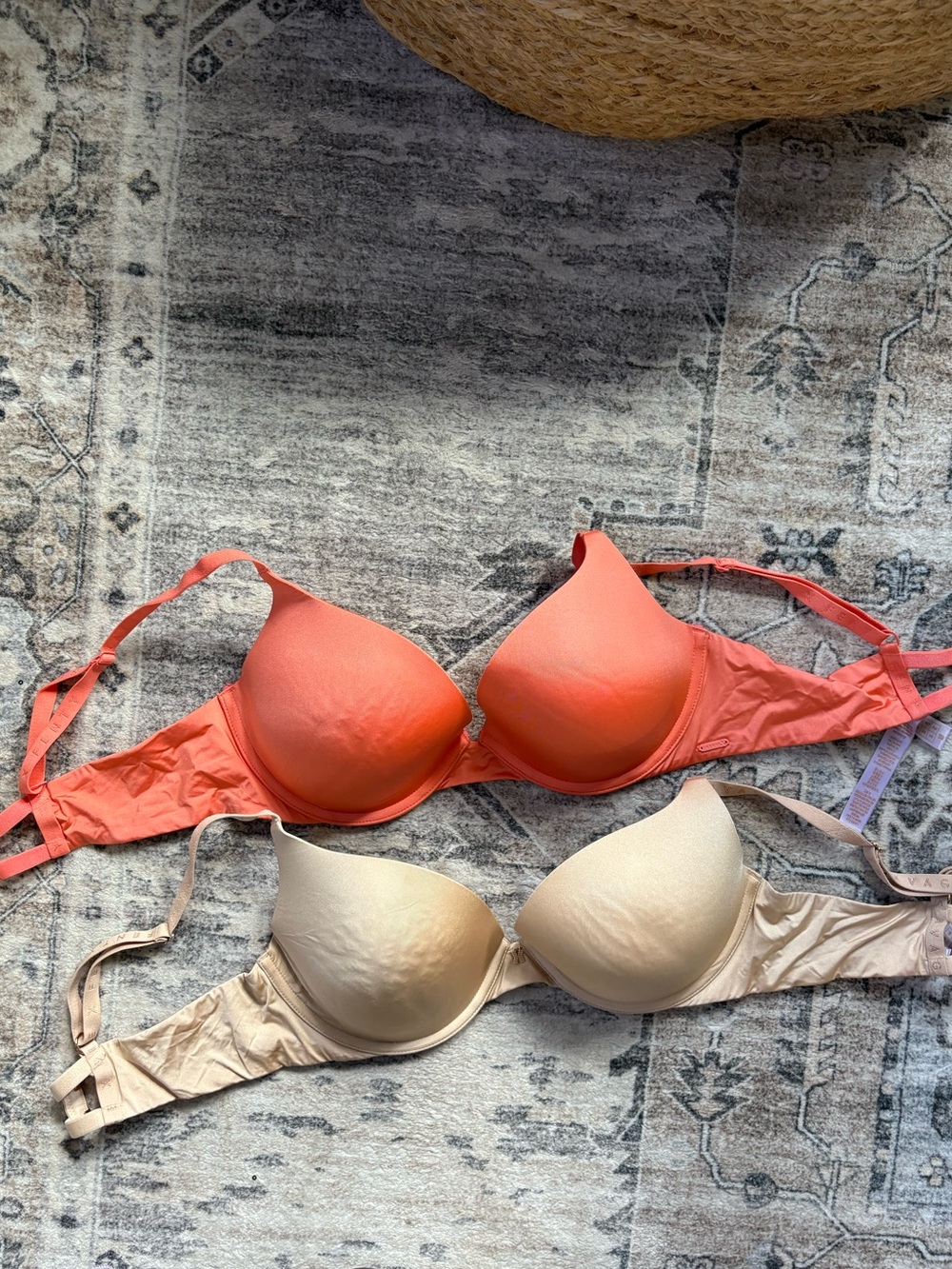 Savage X fenty 36D bundle bras orange tan